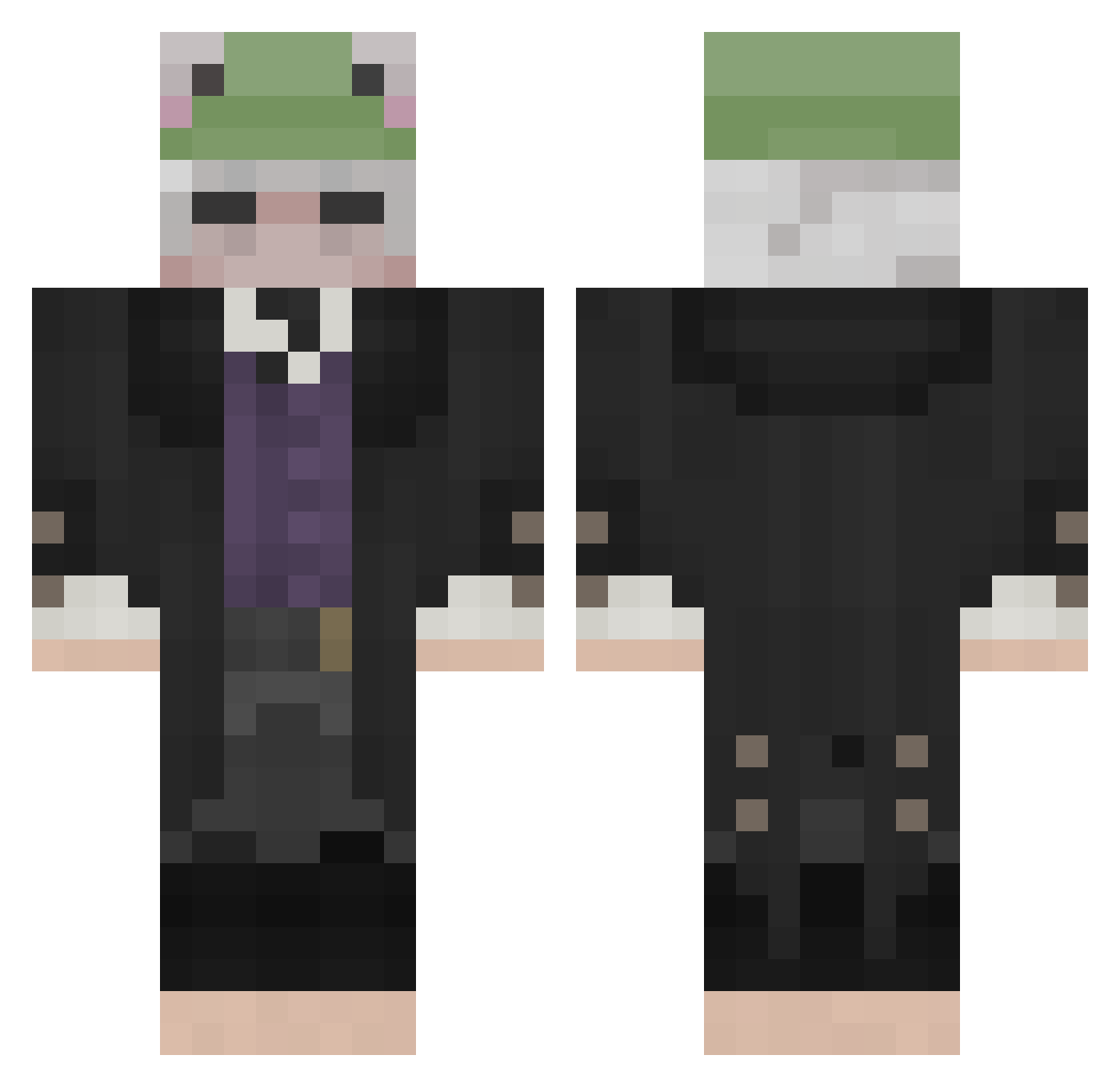 reigameplay Minecraft skin, front and back view