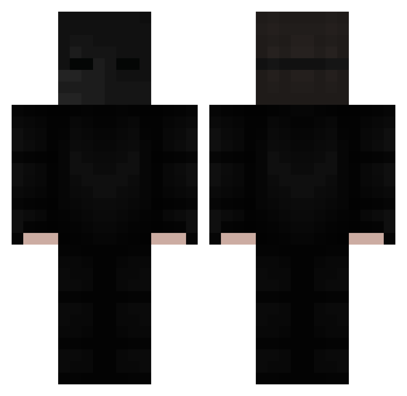Reacon_Clapzs Minecraft skin, front and back view