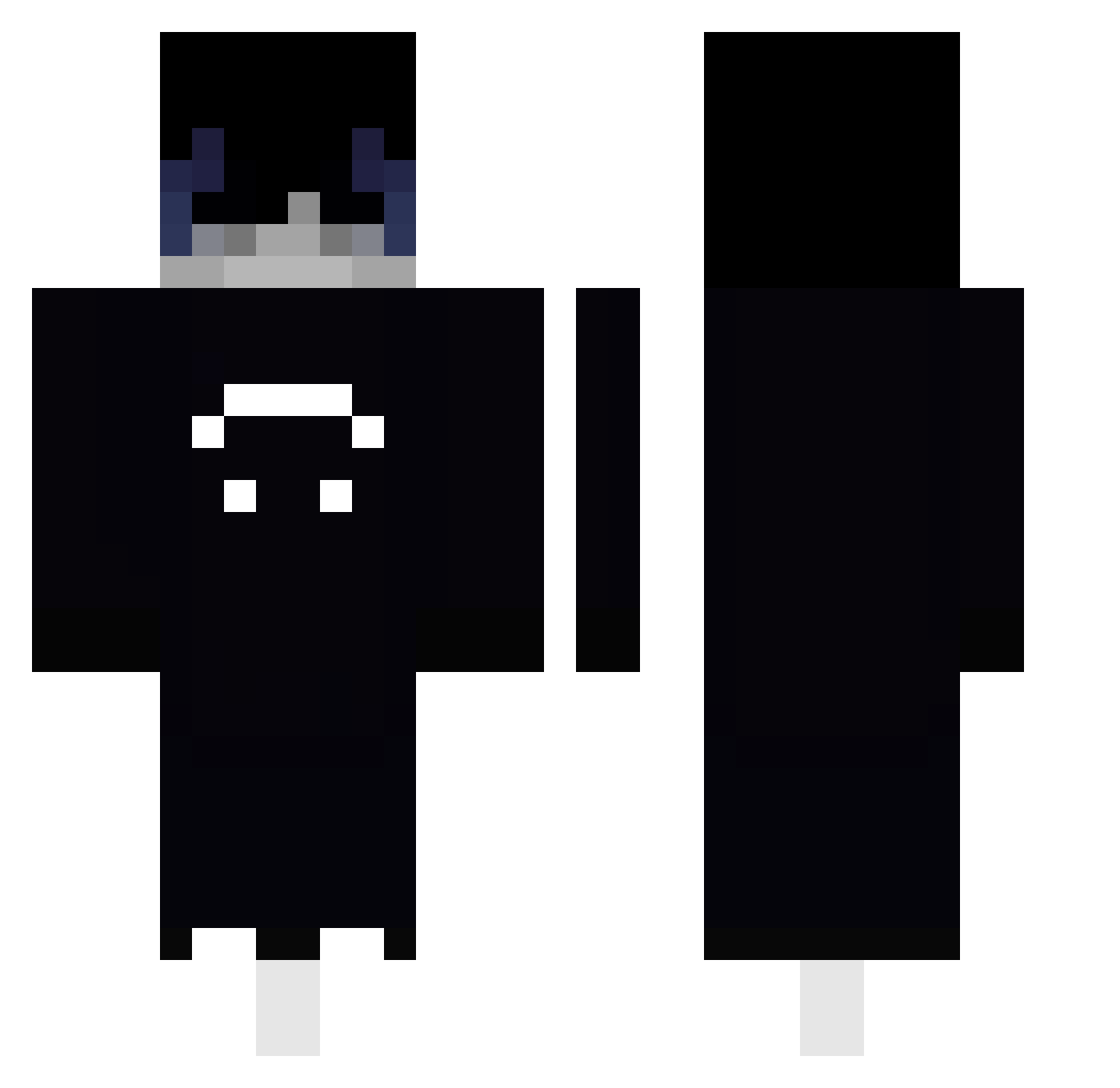 ScoreHaru Minecraft skin, front and back view