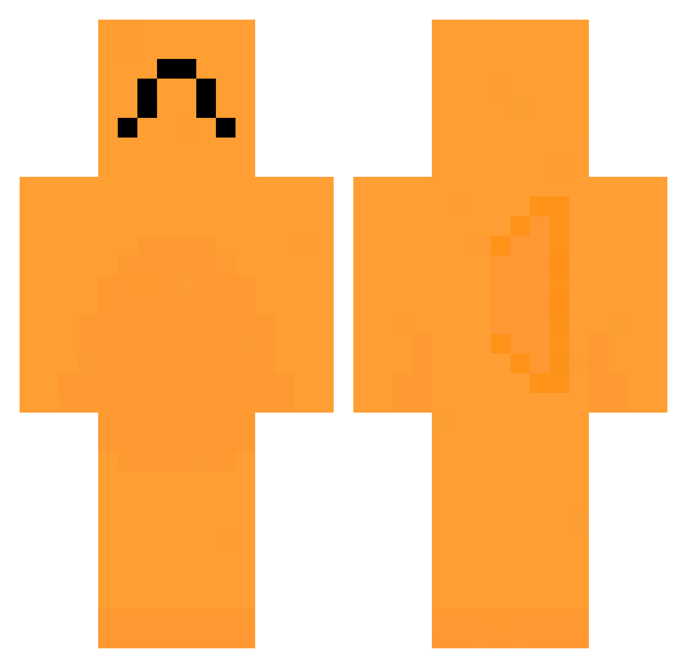chordeaux Minecraft skin, front and back view