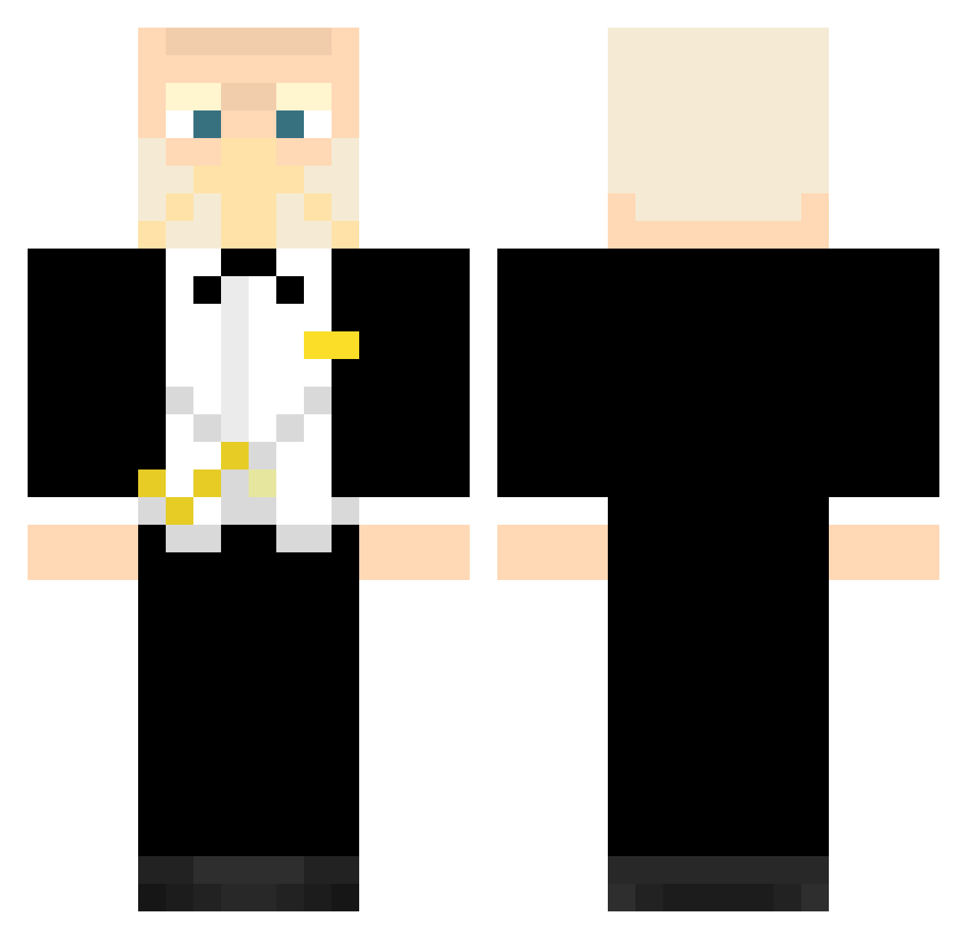 sansanthiago Minecraft skin, front and back view