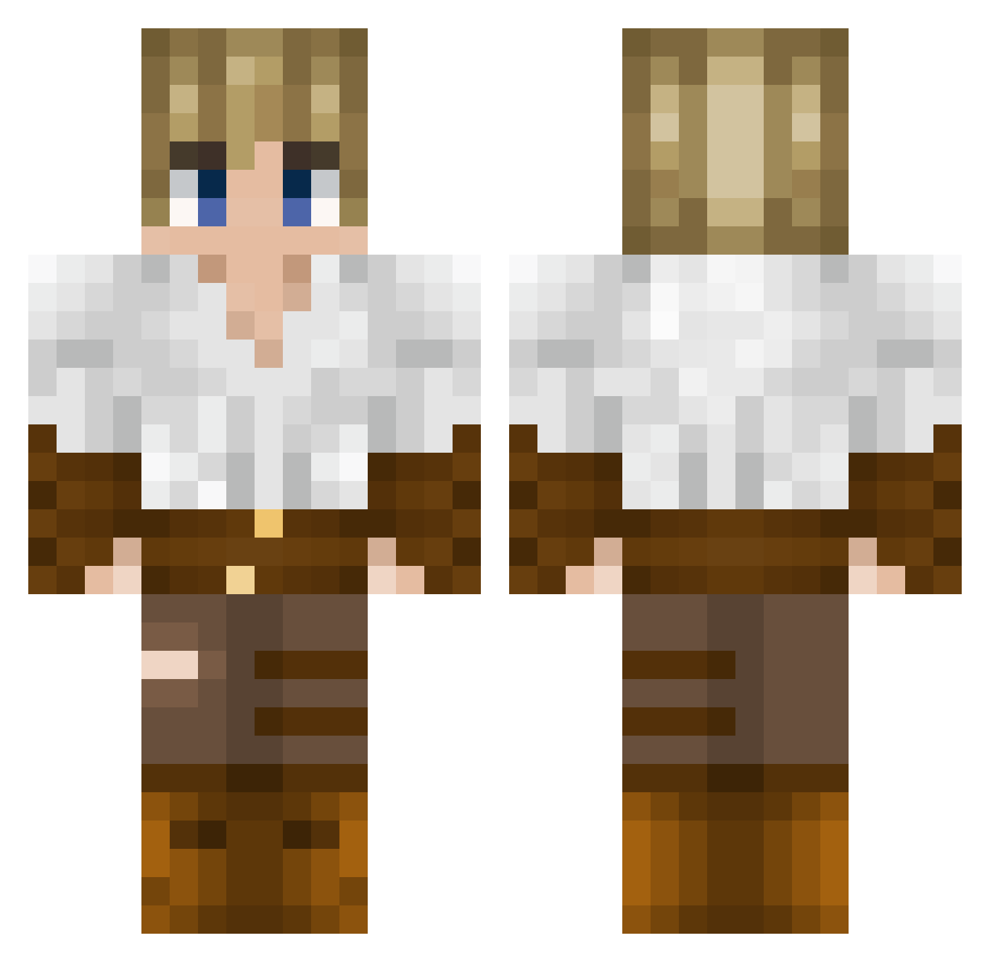 GewoonMaurits Minecraft skin, front and back view