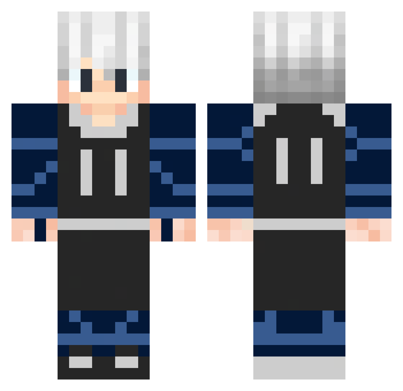 Carrot_guy_8888 Minecraft skin, front and back view