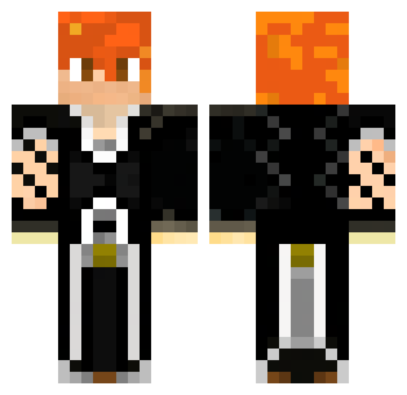 imanoob_10 Minecraft skin, front and back view