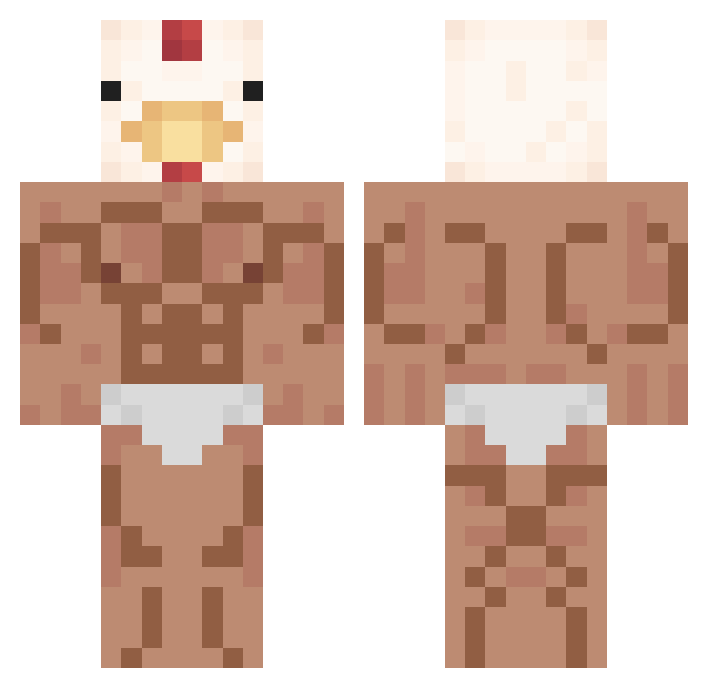 Alexshock431 Minecraft skin, front and back view