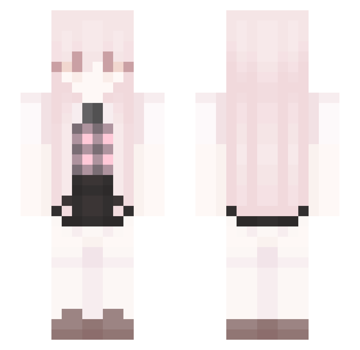 sleepuhh Minecraft skin, front and back view
