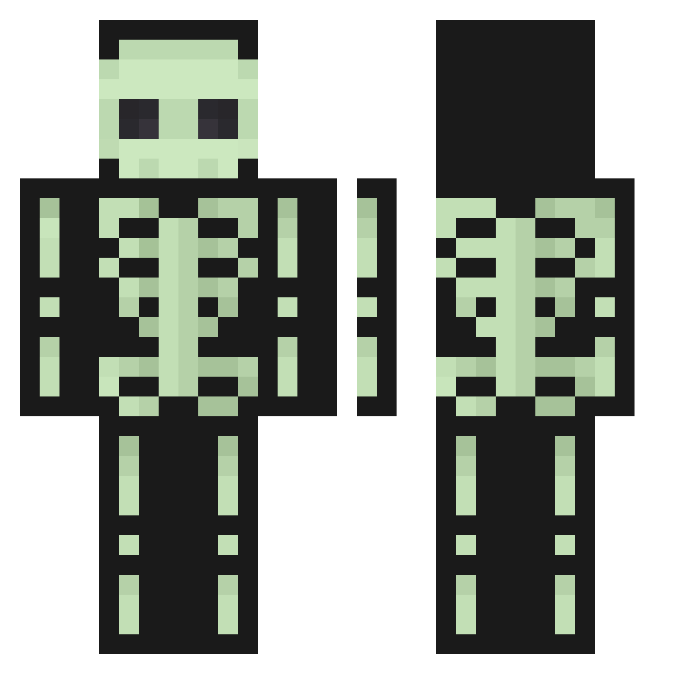marriesan Minecraft skin, front and back view