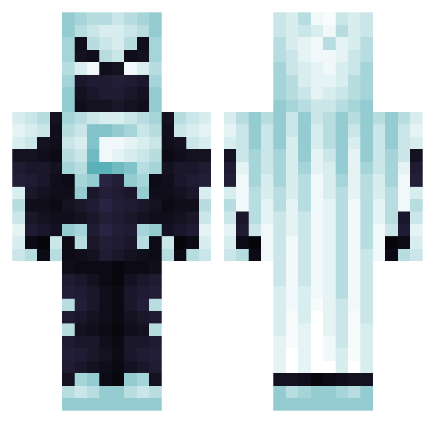 Apollo_2105 Minecraft skin, front and back view