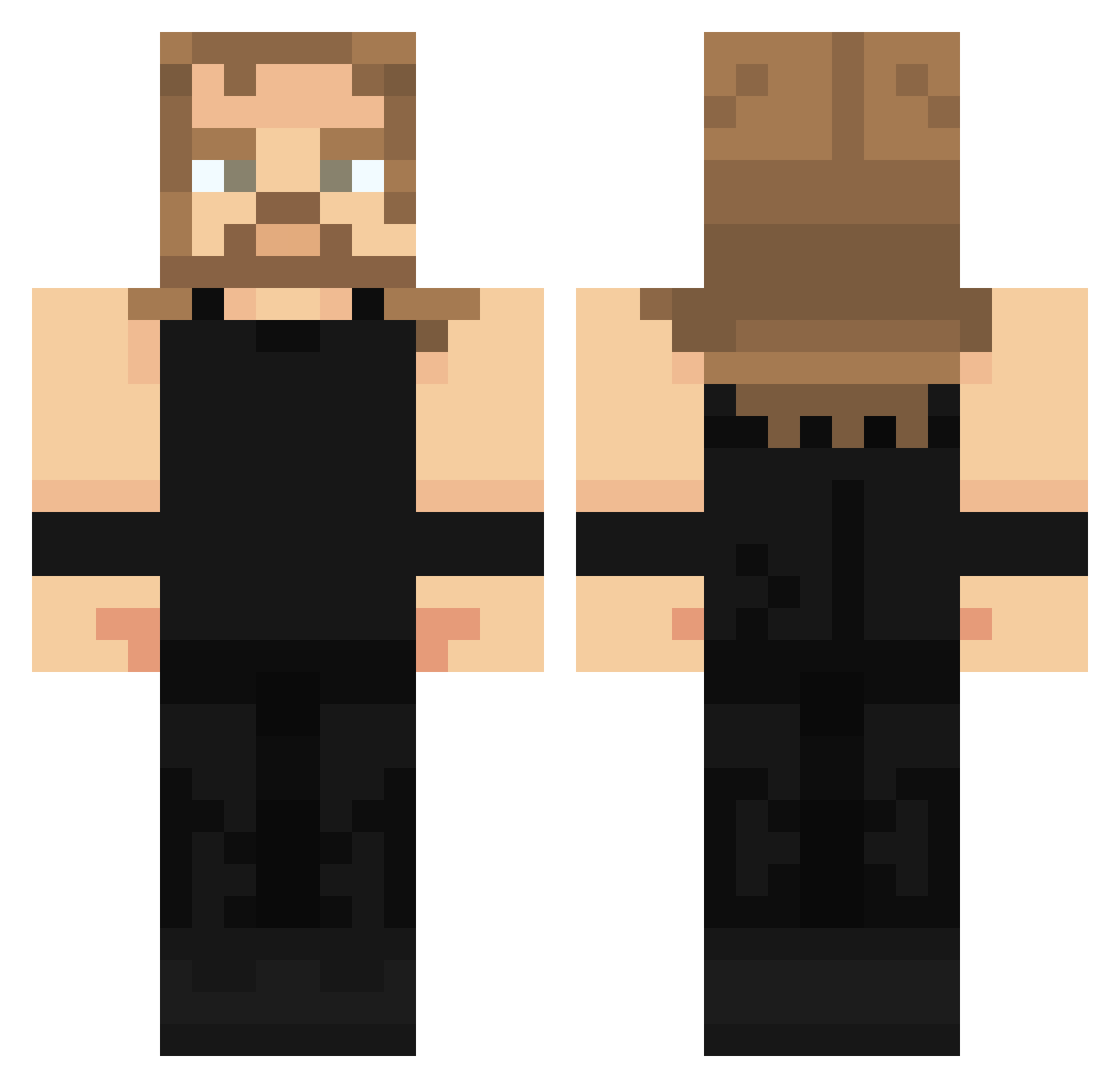 YEETMAN096 Minecraft skin, front and back view