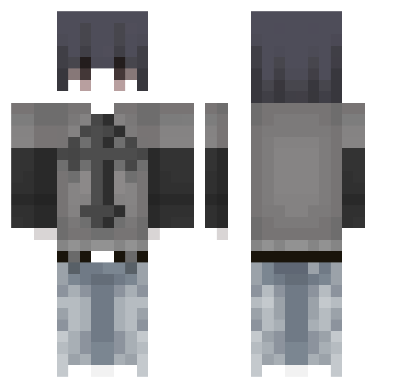 qwear692 Minecraft skin, front and back view