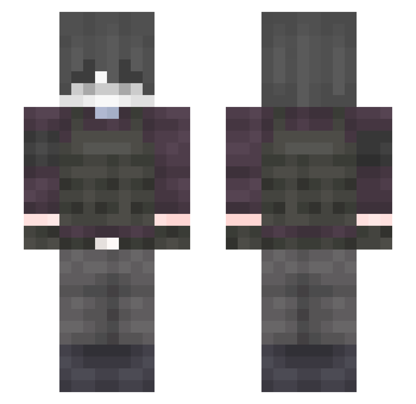 osmanmhz Minecraft skin, front and back view