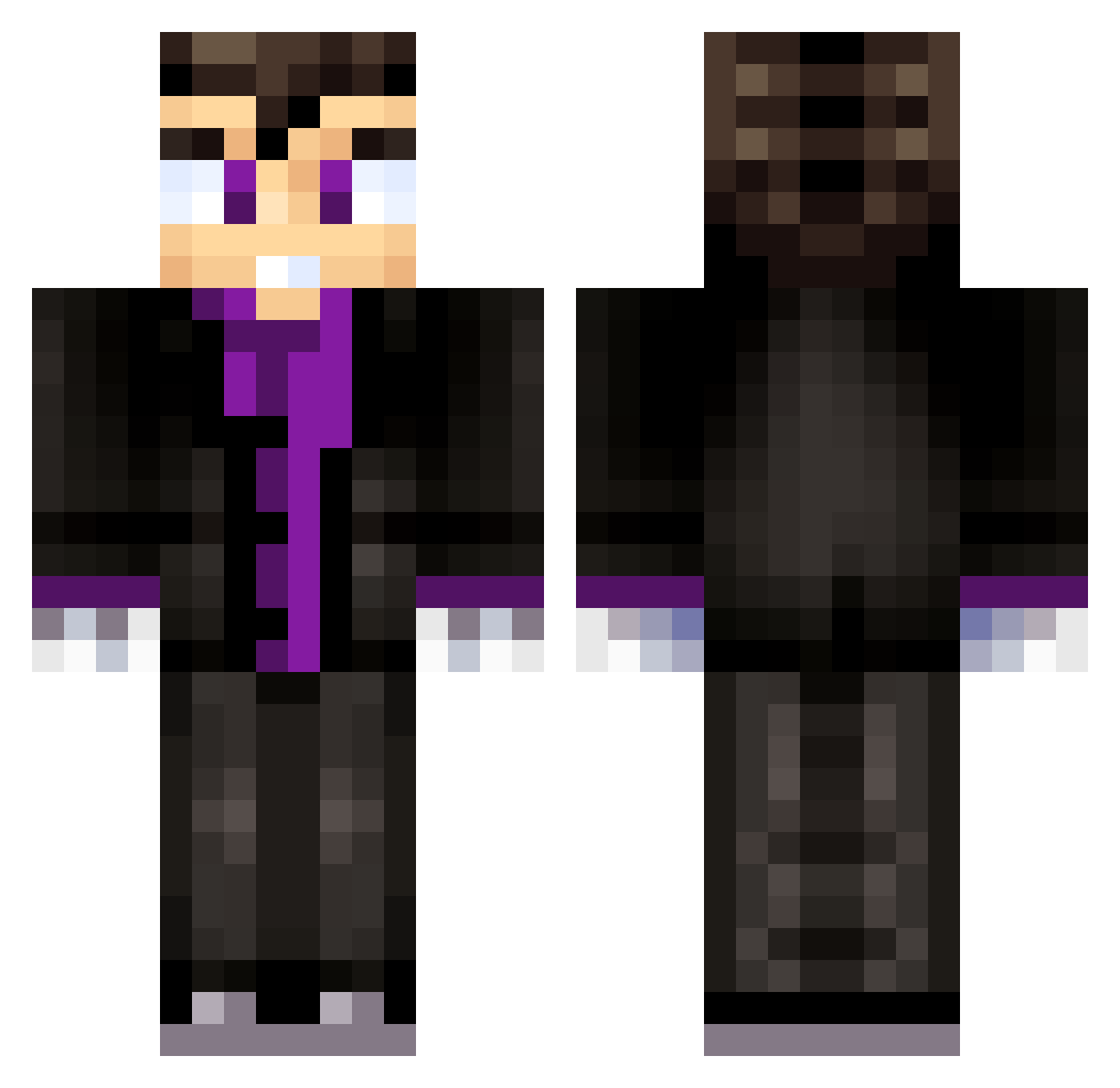 Adam_Gaymer Minecraft skin, front and back view