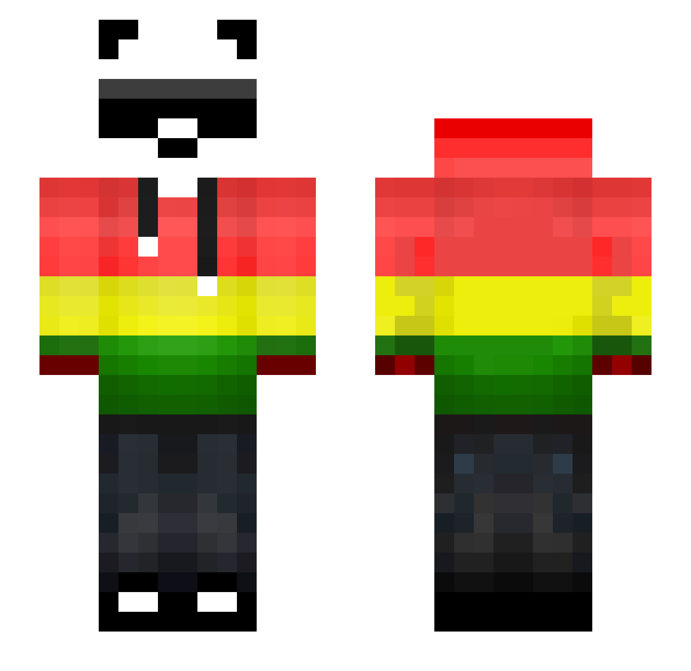MrCheese_721 Minecraft skin, front and back view