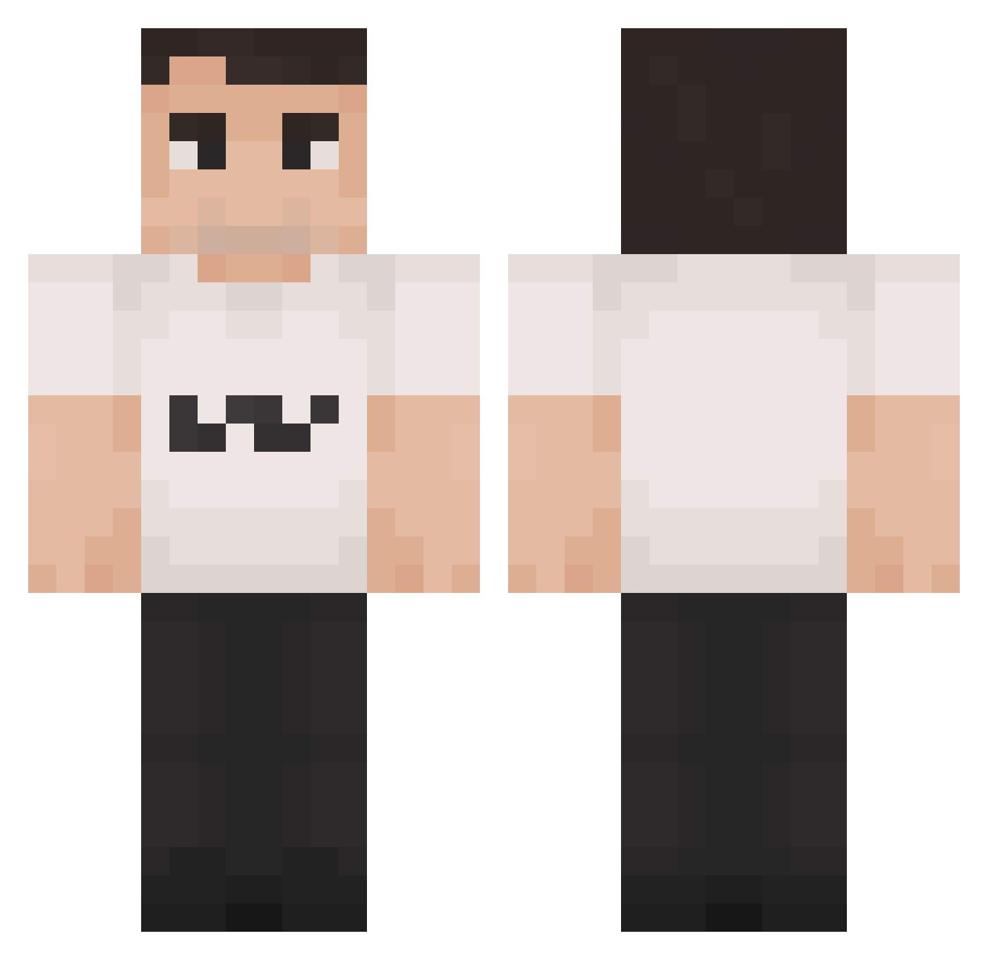 zzainnnnn Minecraft skin, front and back view