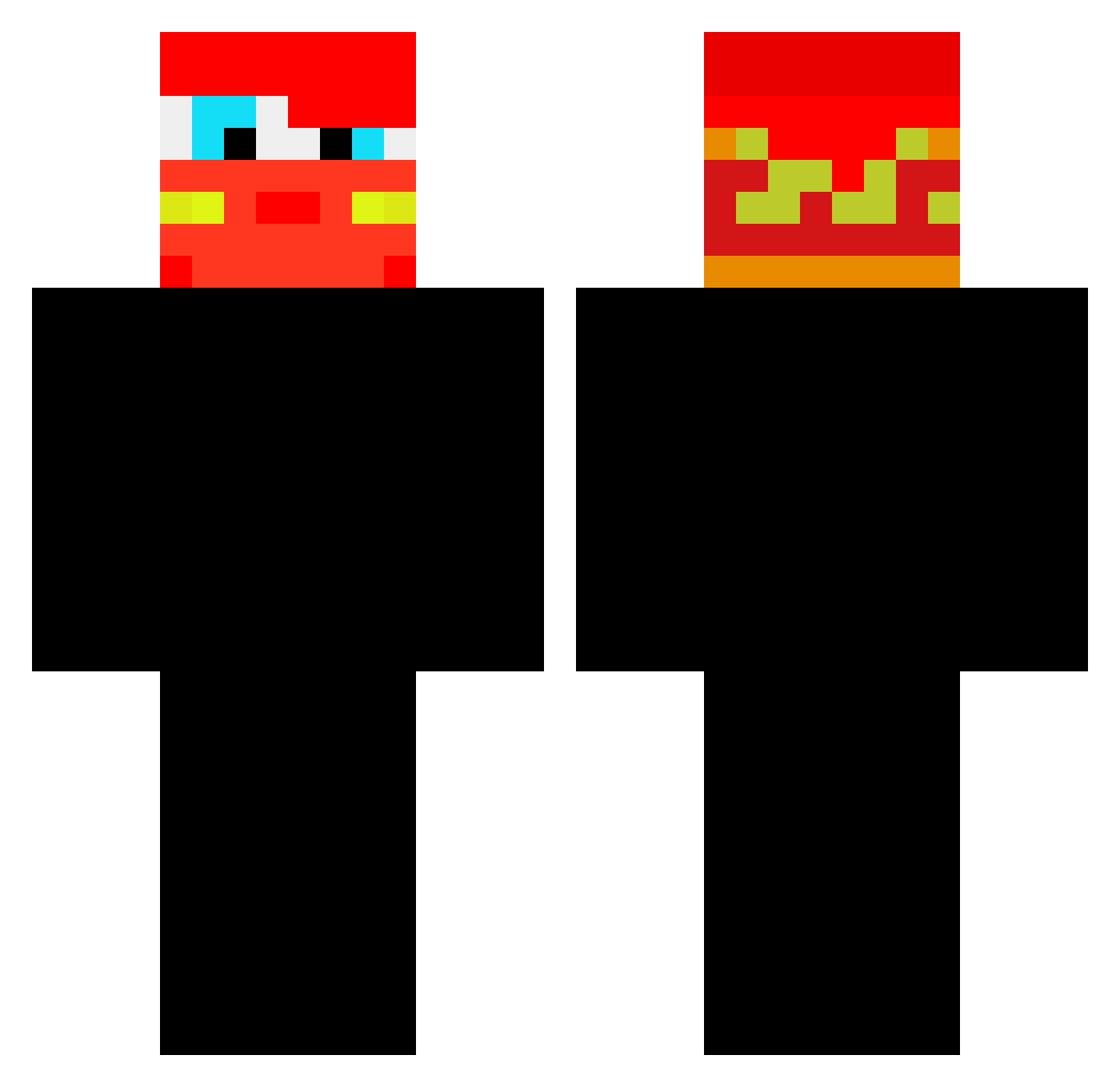 iiLone_ Minecraft skin, front and back view