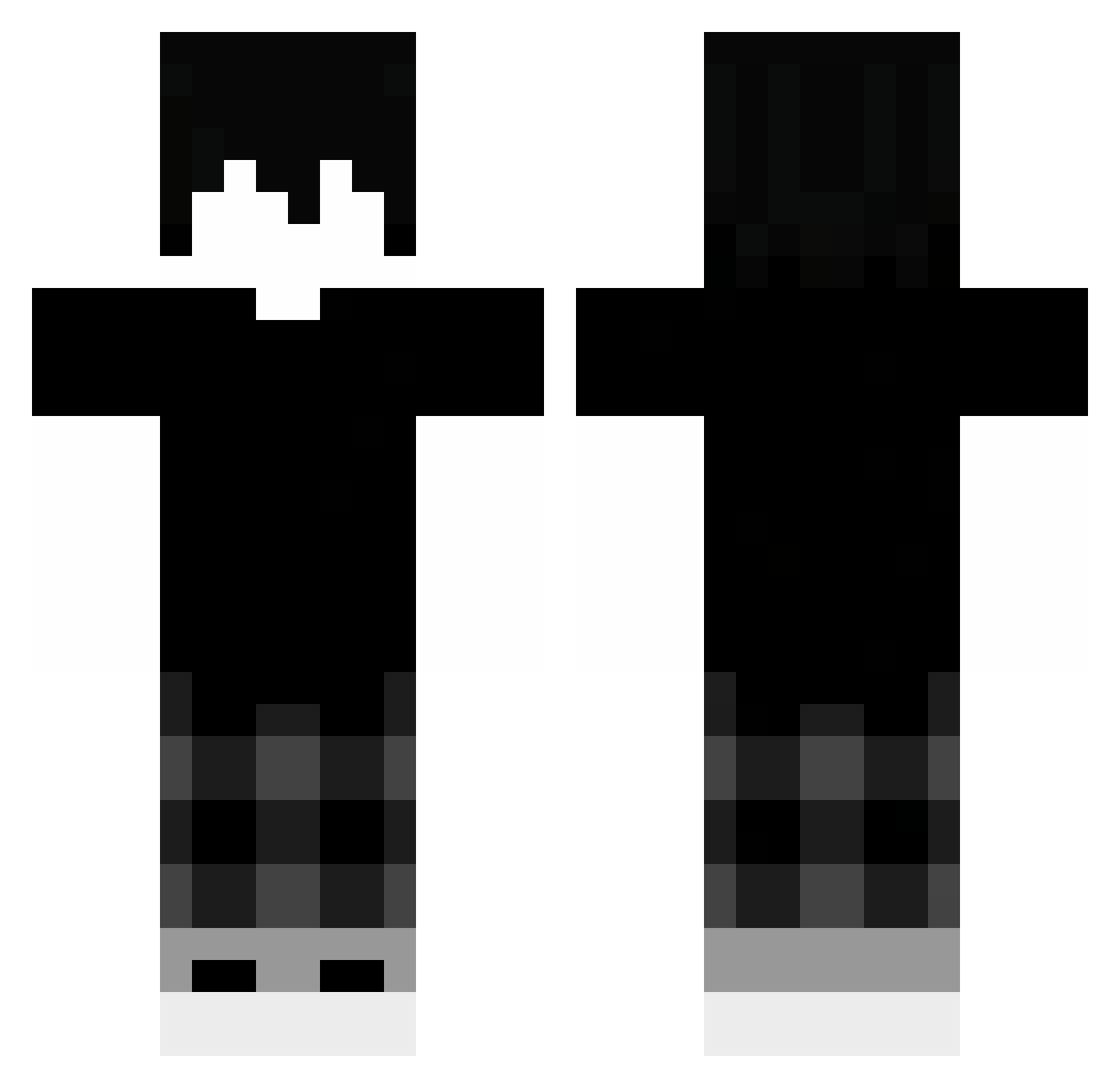 Qingxinnn Minecraft skin, front and back view