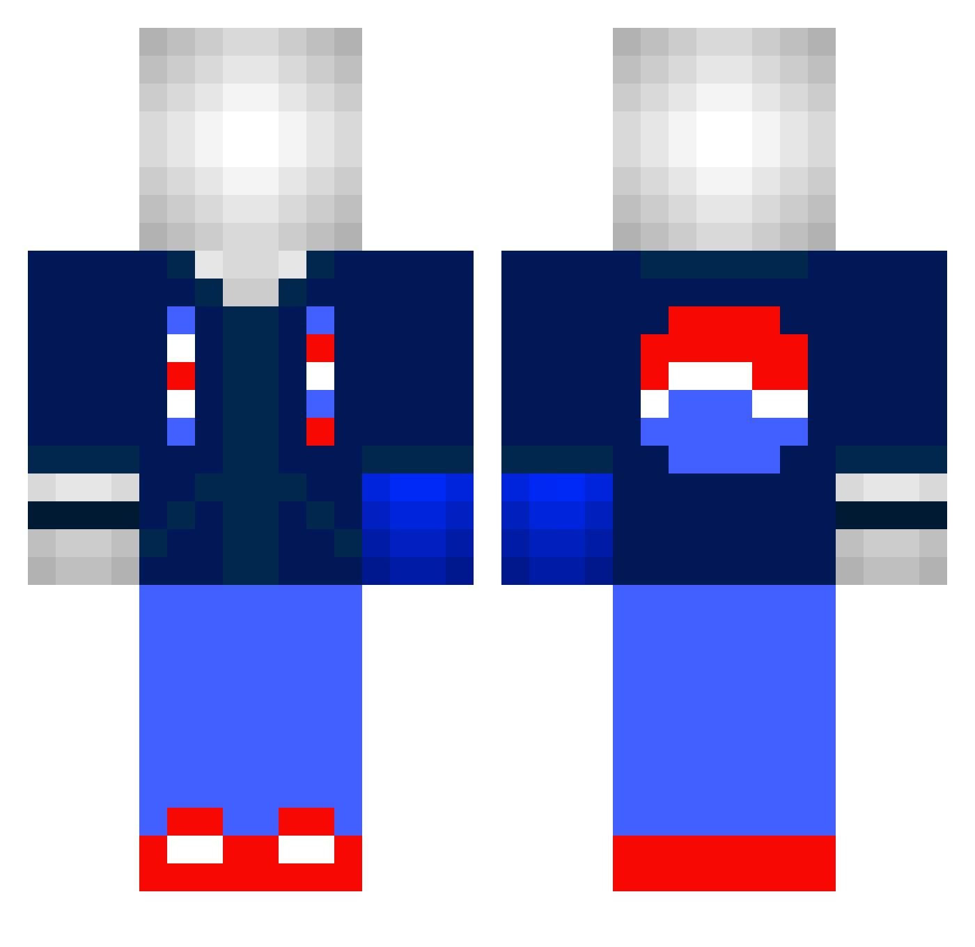 2LiterPepsi Minecraft skin, front and back view