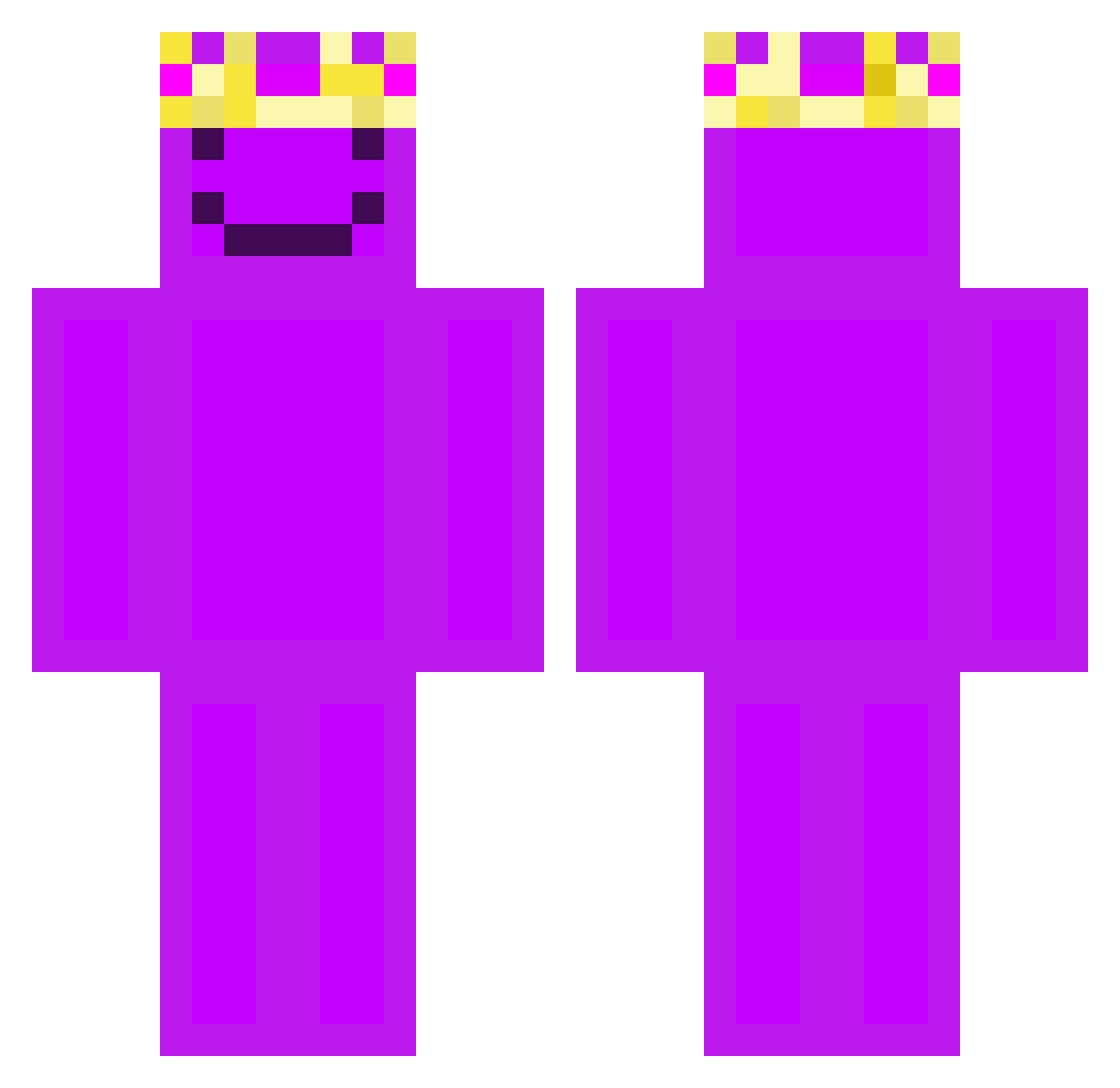 Wemmbu__ Minecraft skin, front and back view