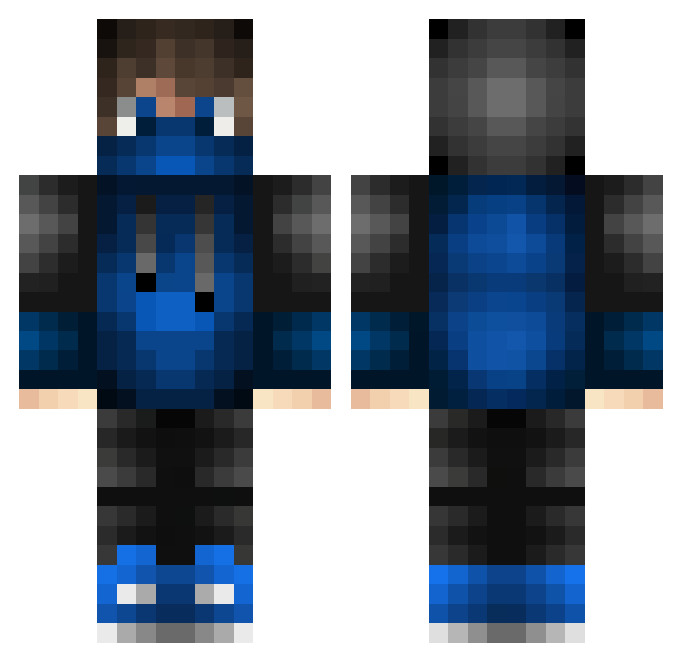 Tymek_201011 Minecraft skin, front and back view