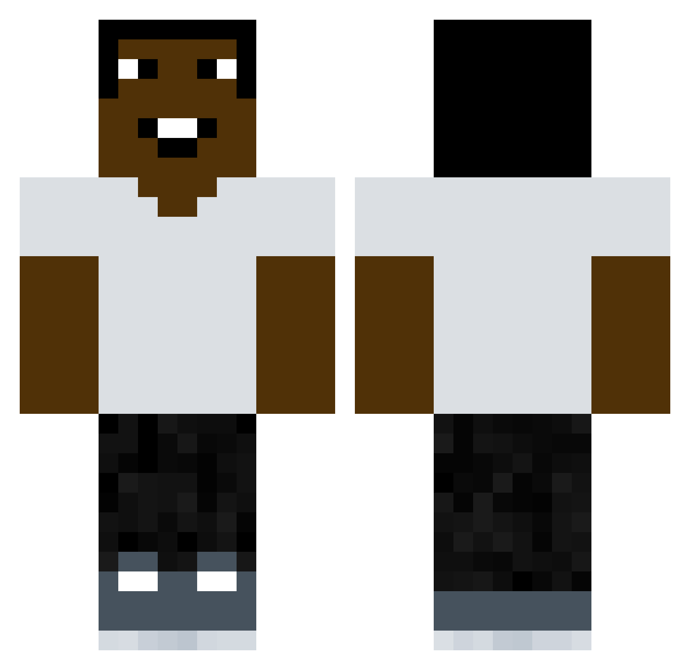 Salemseetoe Minecraft skin, front and back view