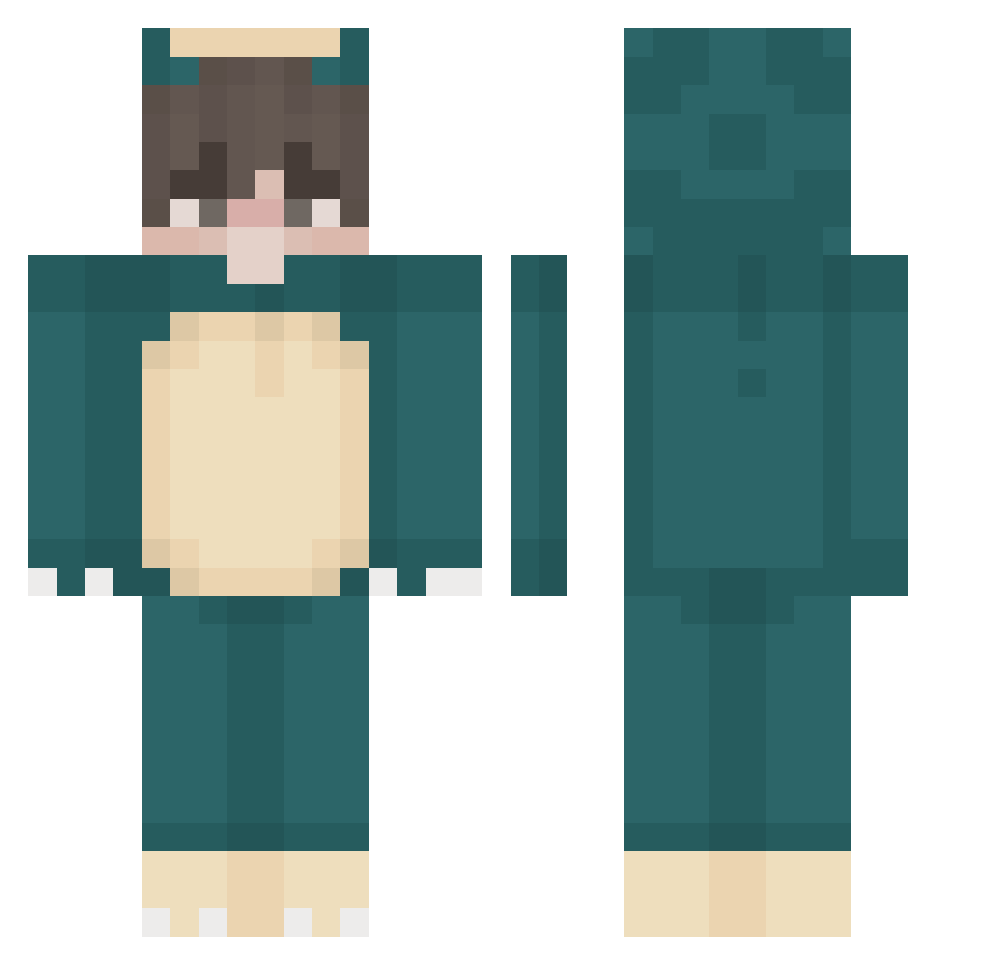 meldos88 Minecraft skin, front and back view
