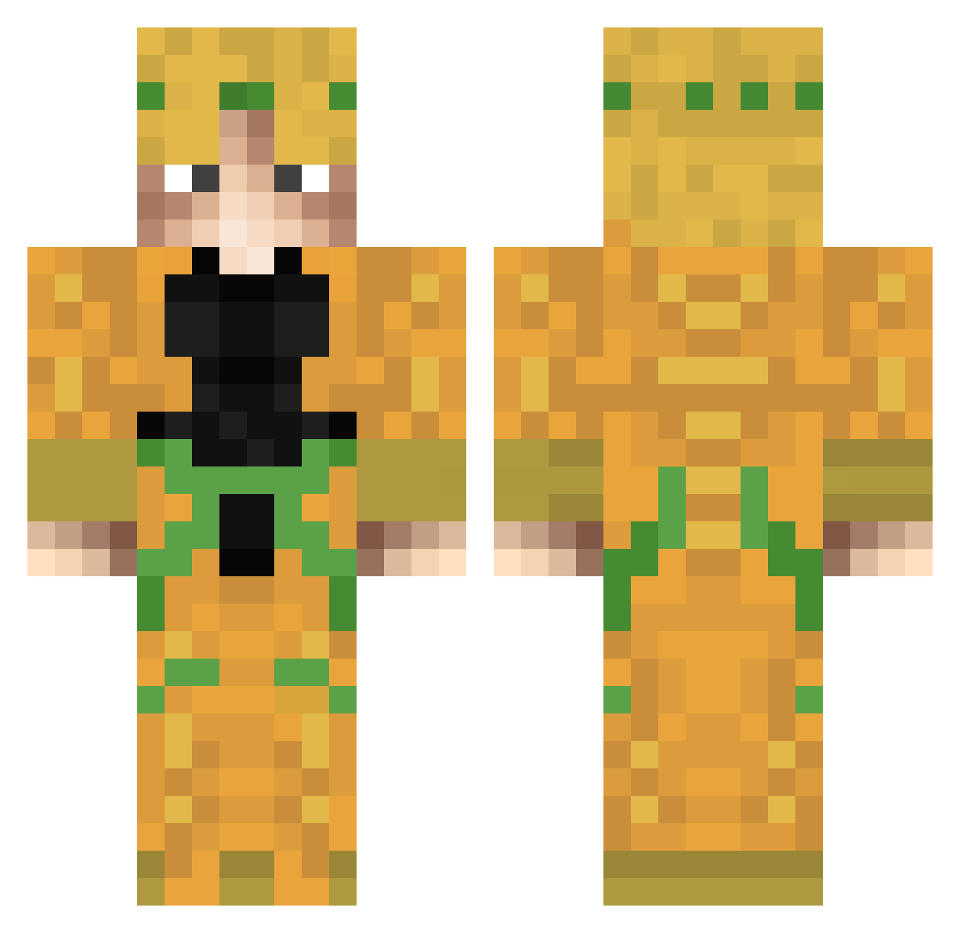 rie1211 Minecraft skin, front and back view