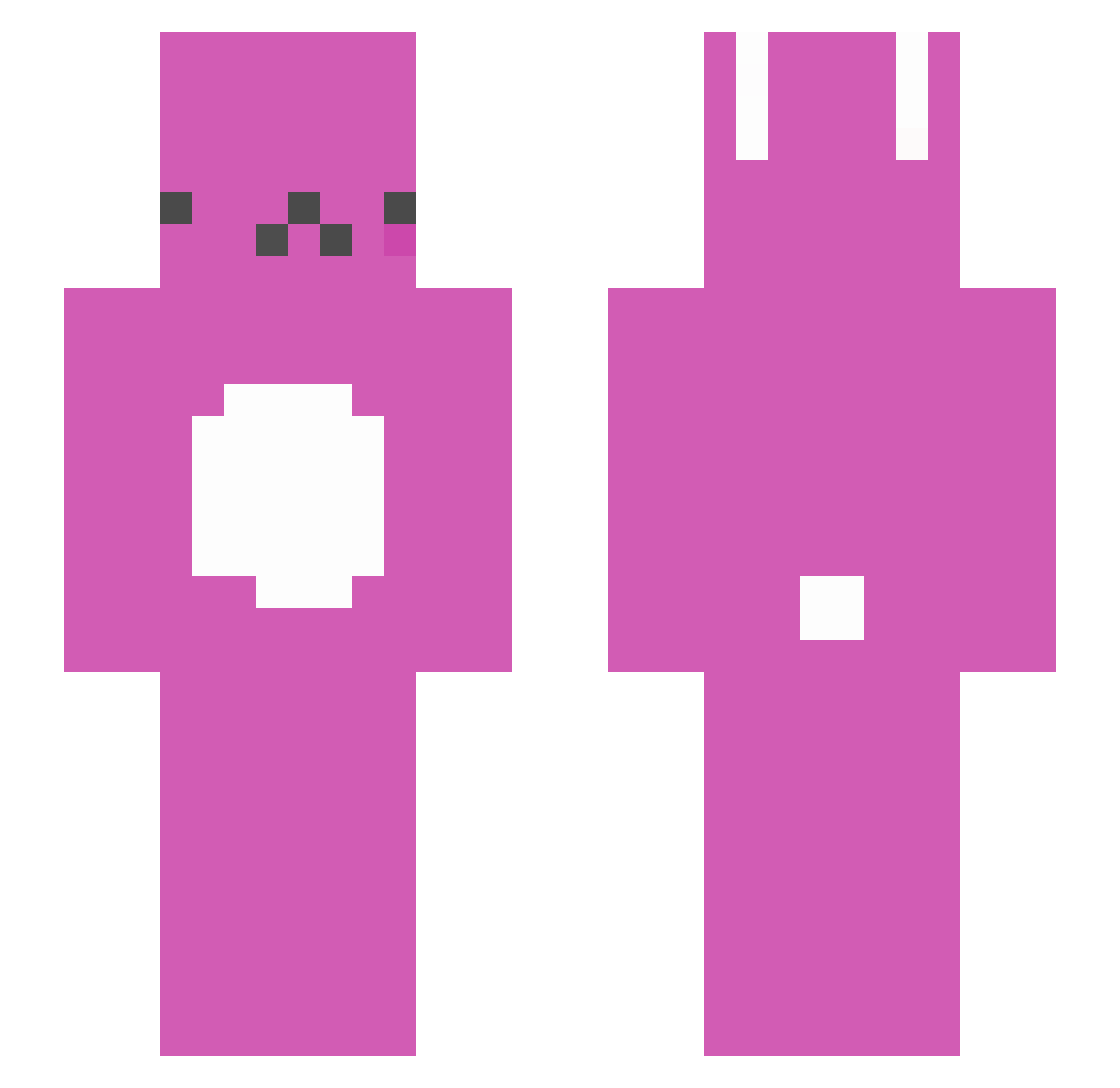 xXPirizaXx Minecraft skin, front and back view