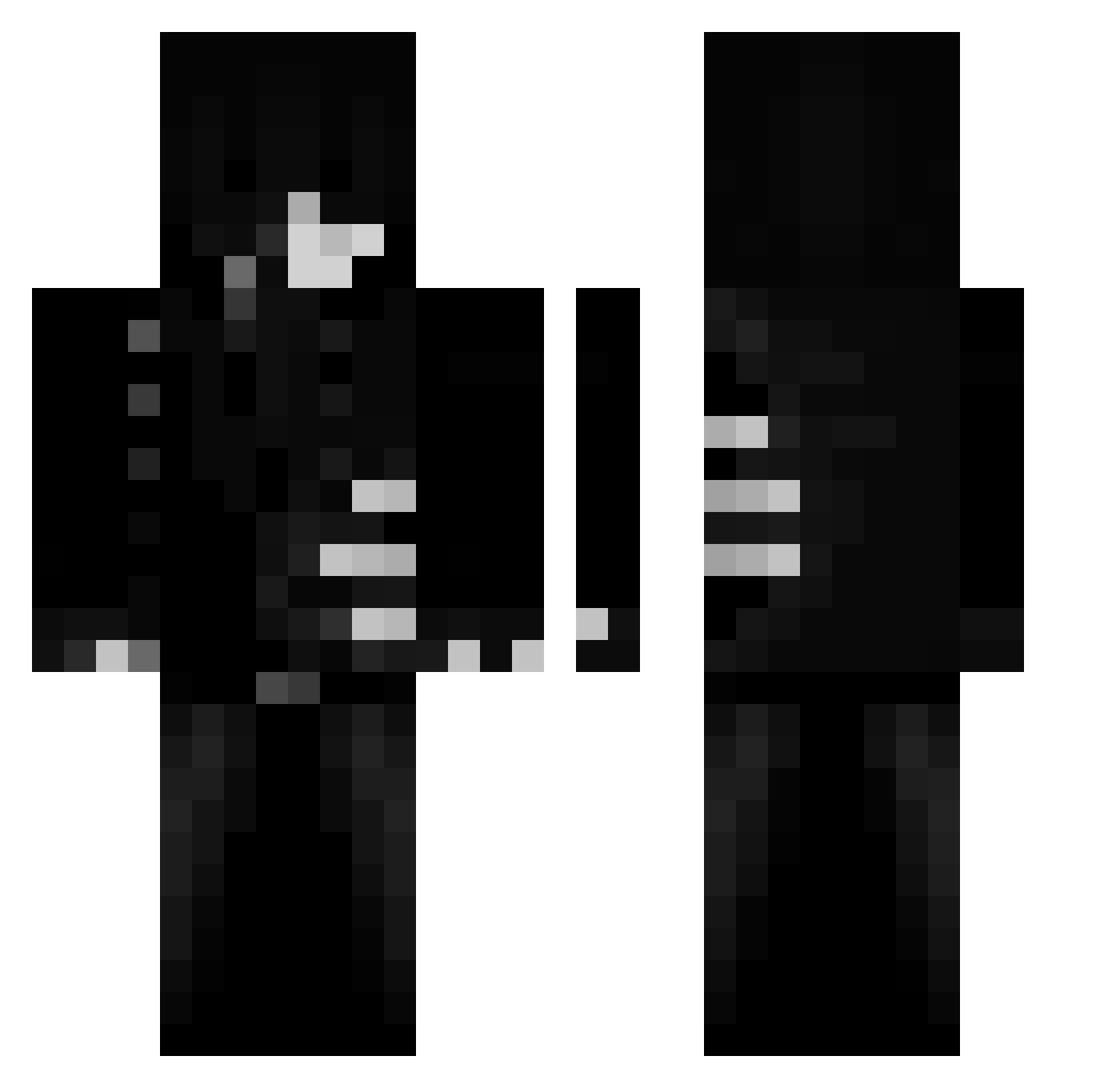angelll121 Minecraft skin, front and back view