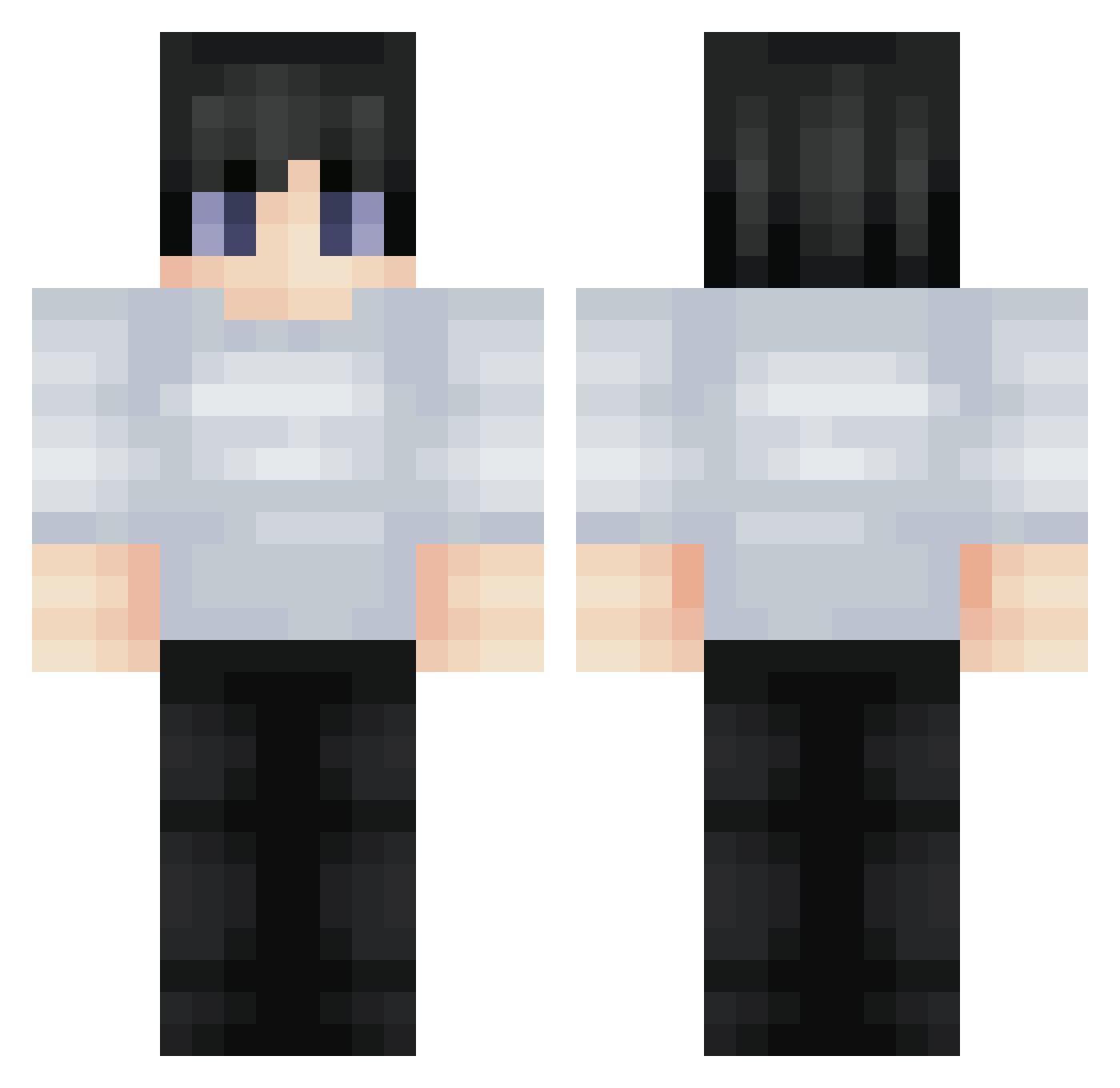 Vorcey_ Minecraft skin, front and back view