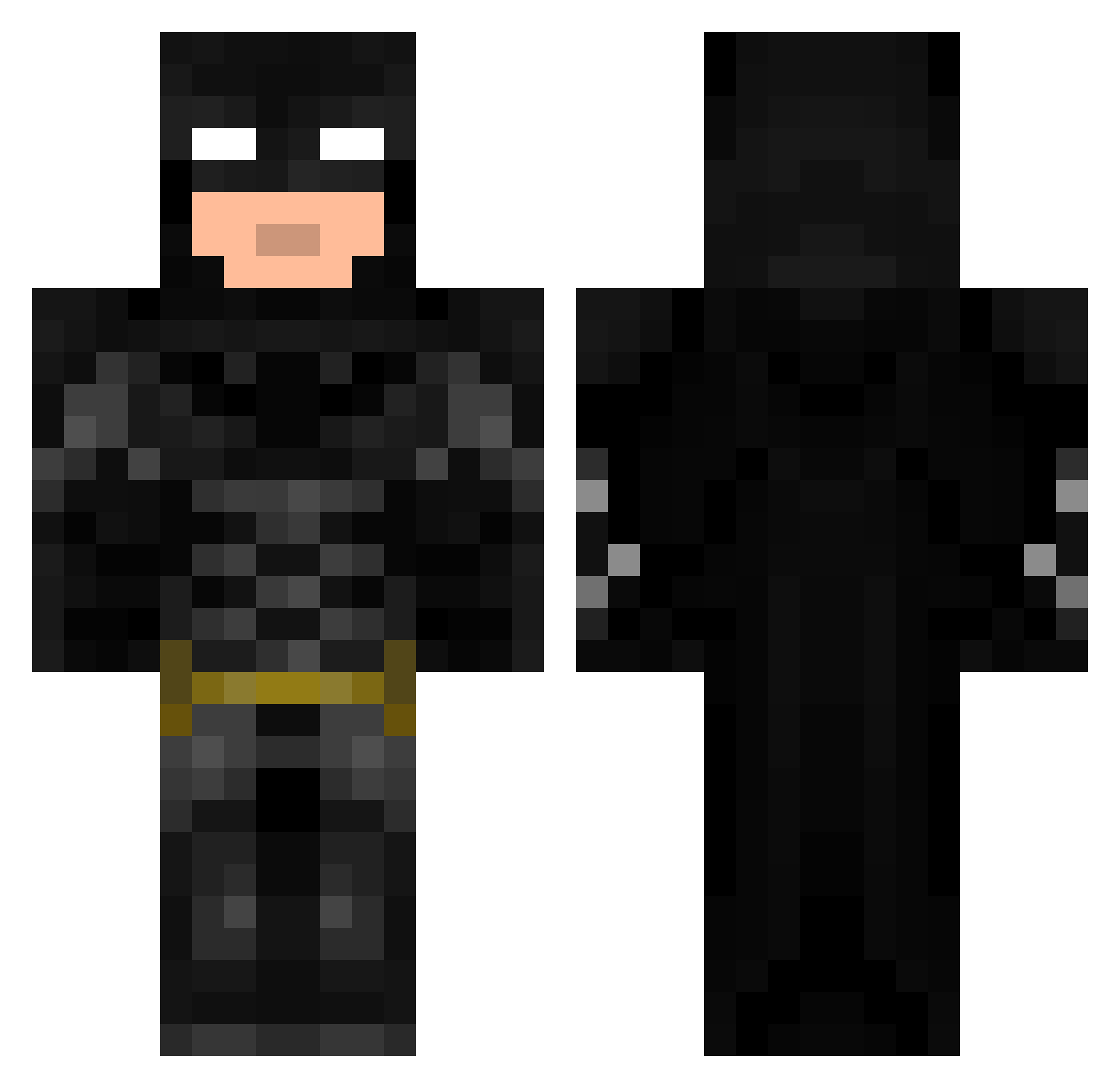 FireDepthFTW Minecraft skin, front and back view