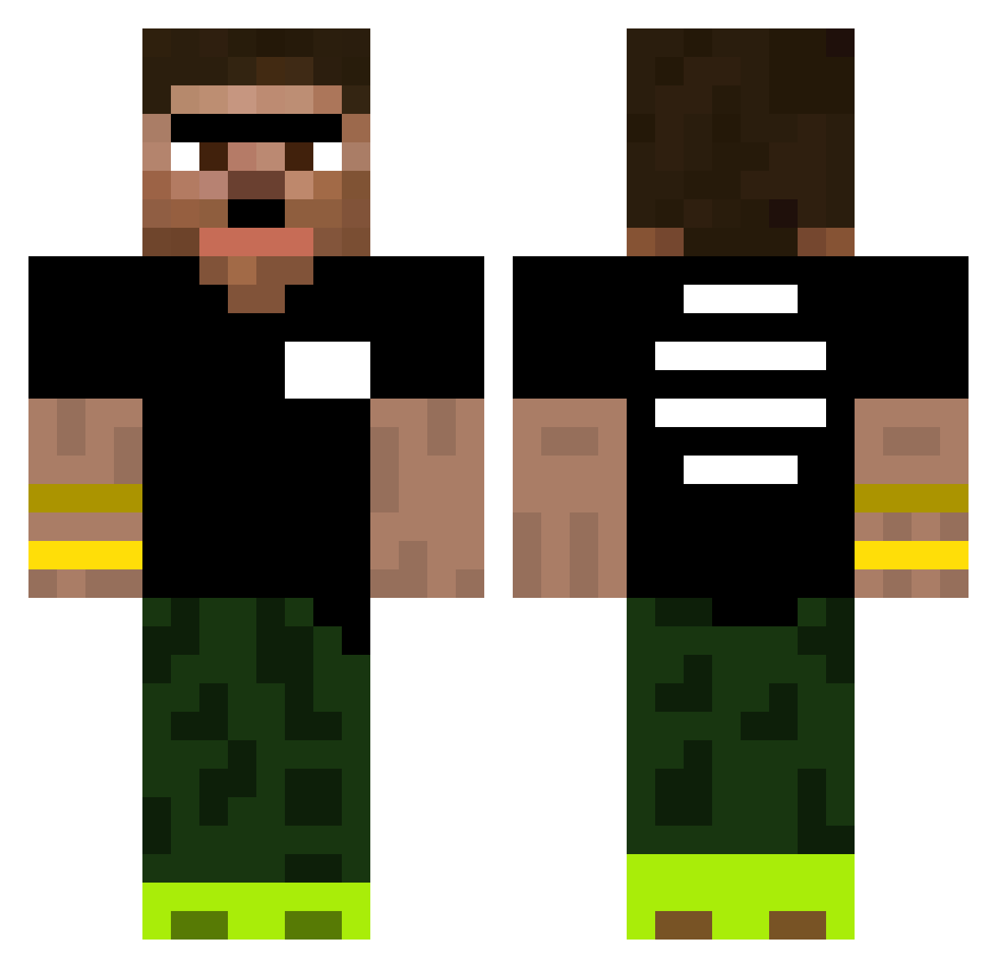 sealteam6tyler Minecraft skin, front and back view