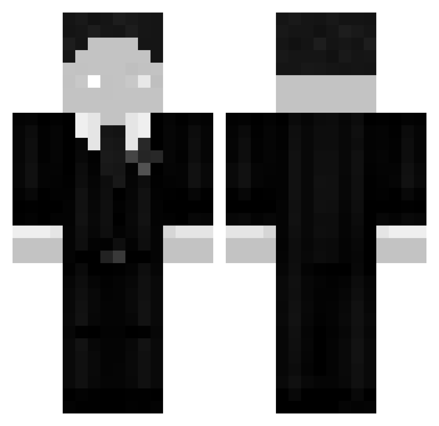 DiaBossYT Minecraft skin, front and back view