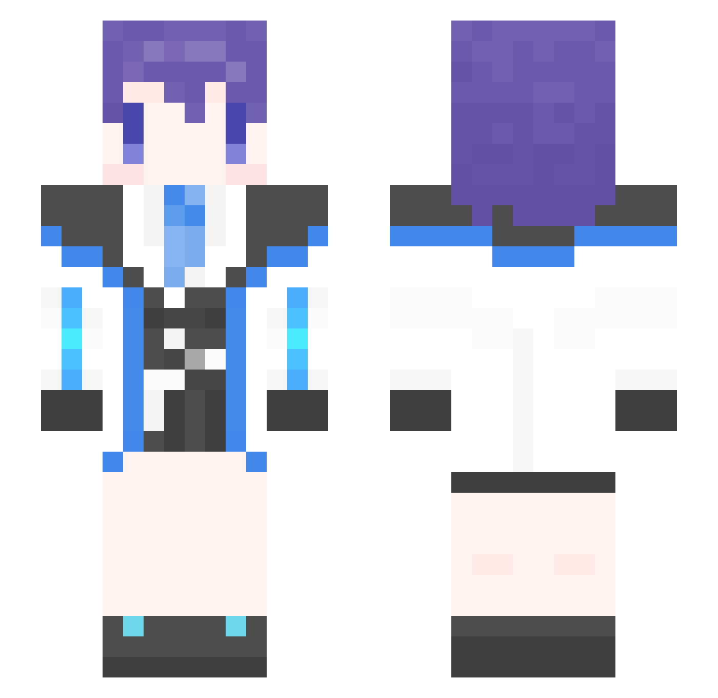 Kurukun_0314 Minecraft skin, front and back view