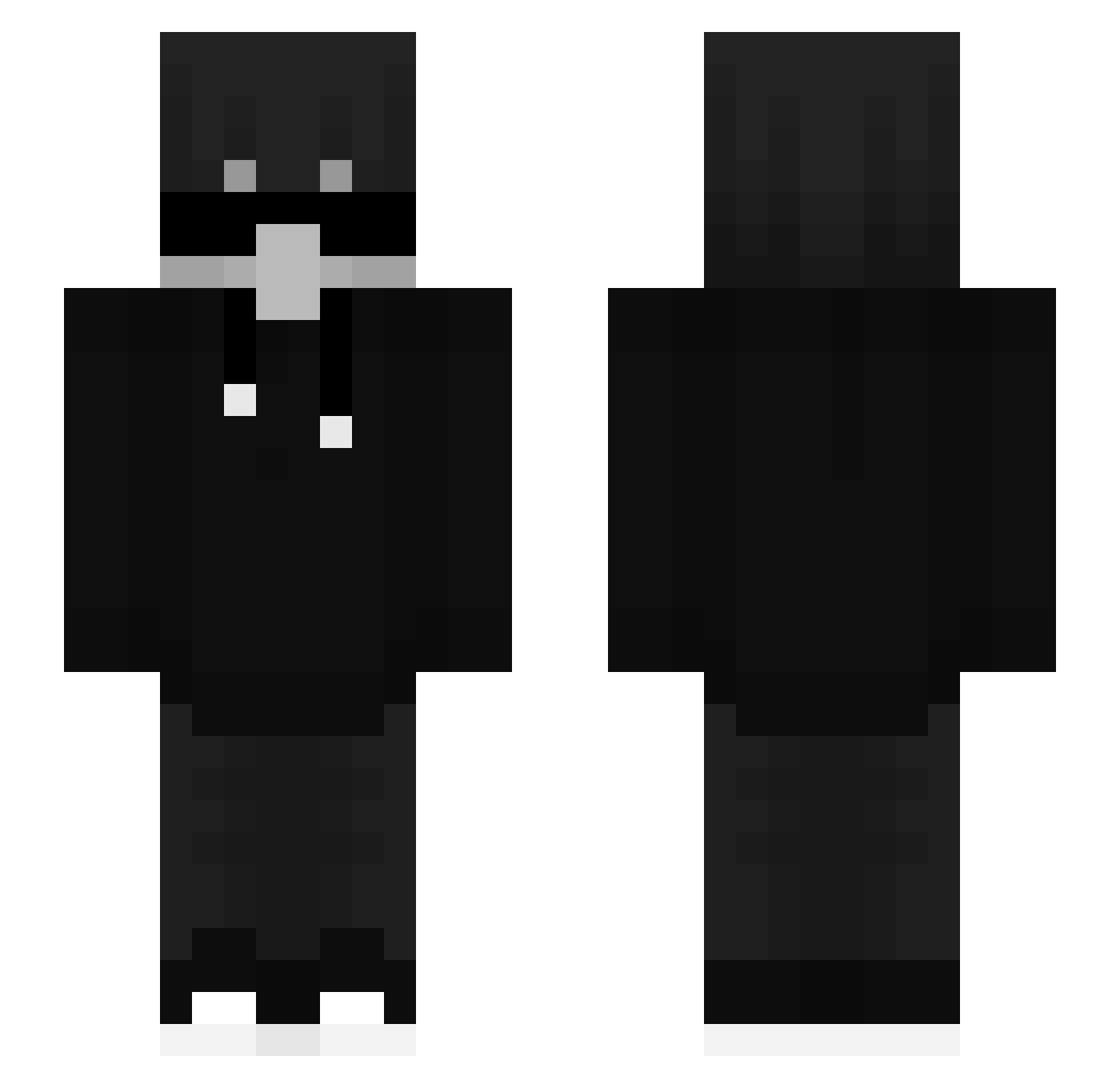 SssousaaaYT400 Minecraft skin, front and back view