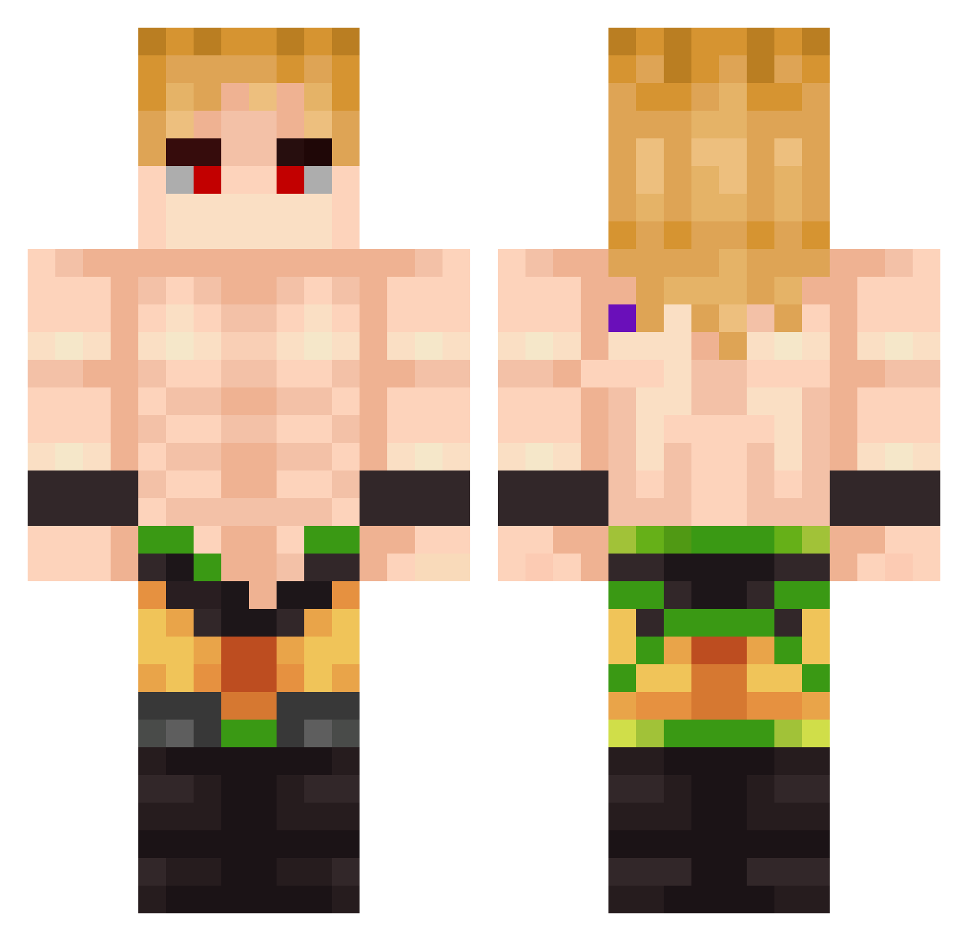 brogogog123 Minecraft skin, front and back view