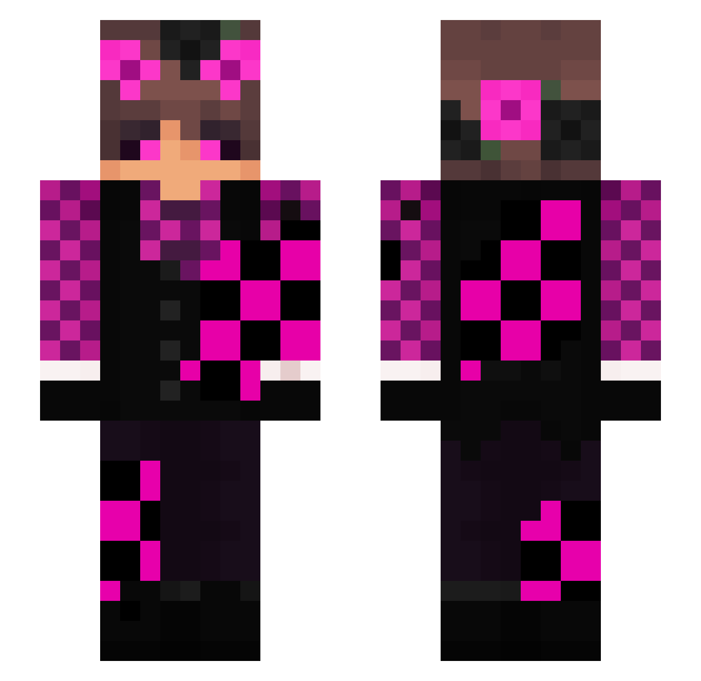 HippoBalls3457 Minecraft skin, front and back view