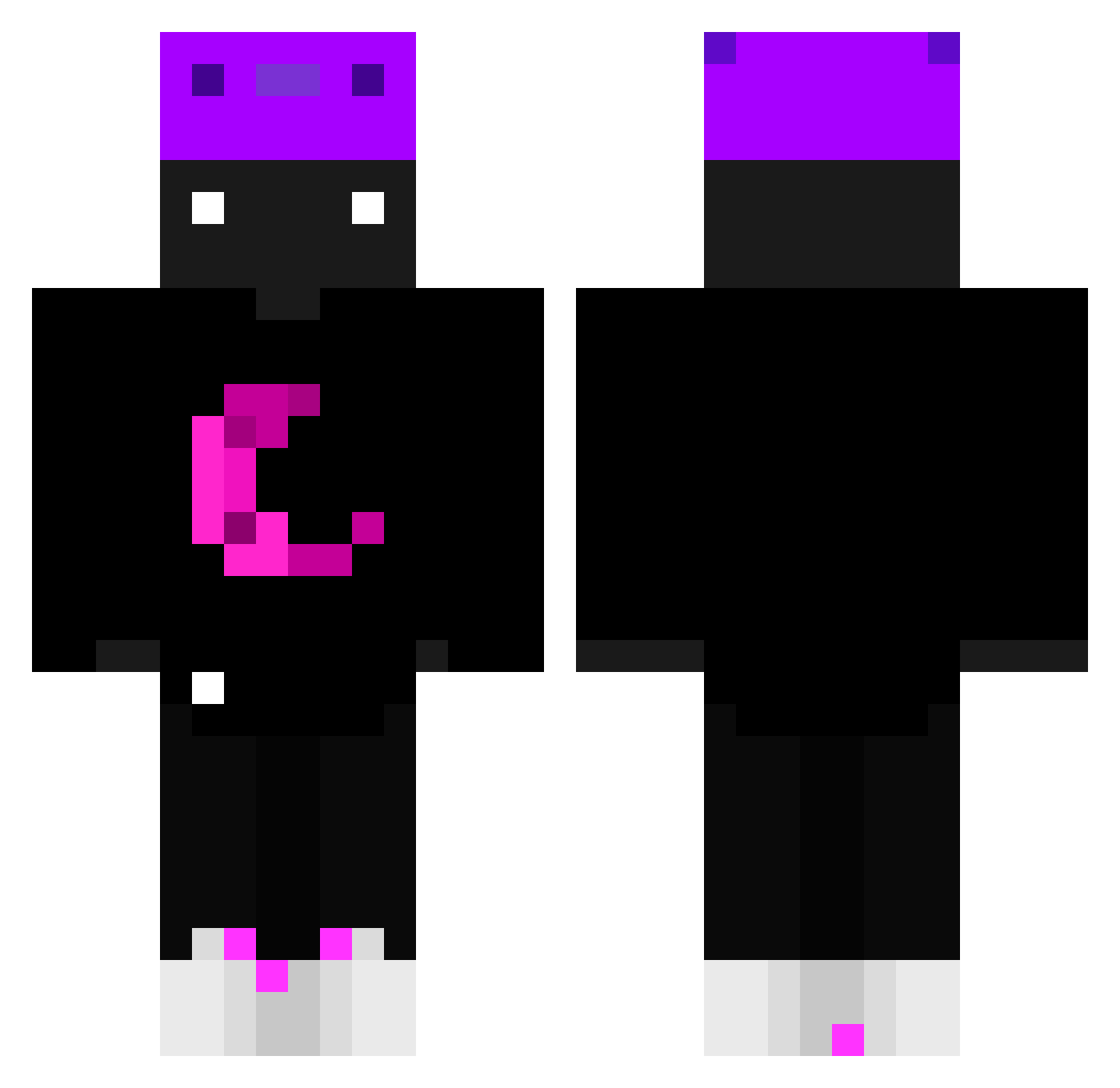 AmpacX_Tr Minecraft skin, front and back view