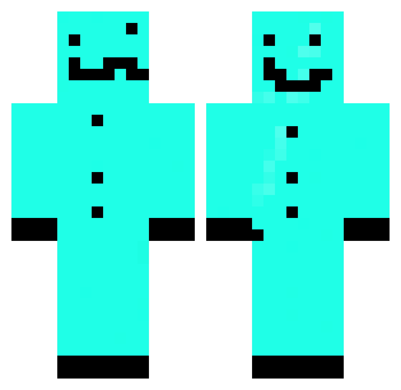Titarexx Minecraft skin, front and back view