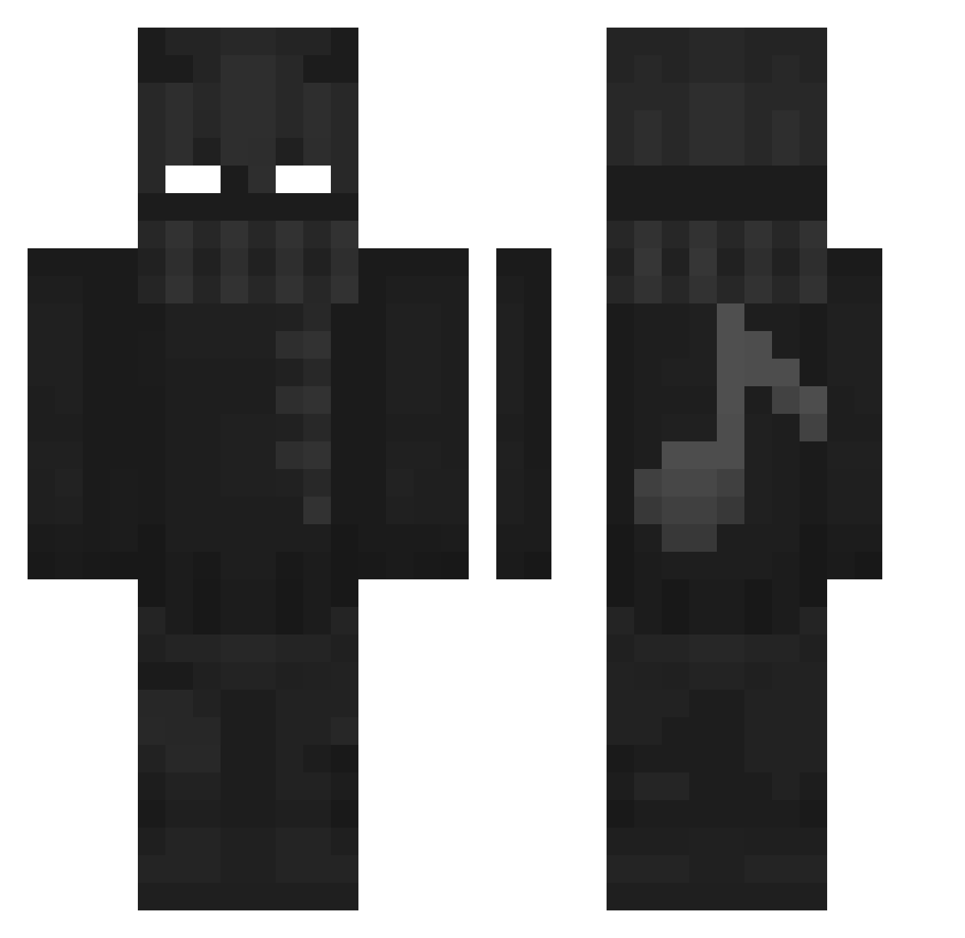 blobgob15 Minecraft skin, front and back view