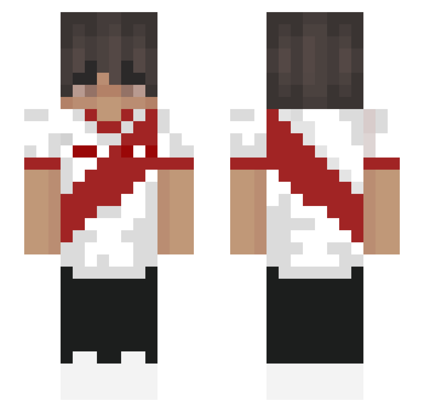 xanderpl1 Minecraft skin, front and back view