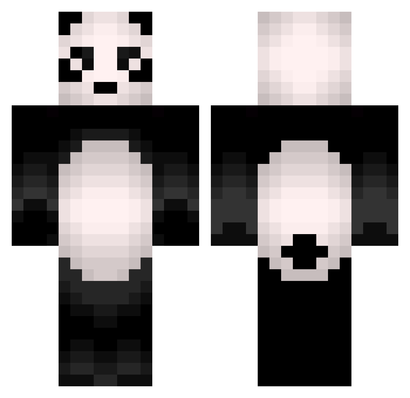 ShinJuHyeong Minecraft skin, front and back view