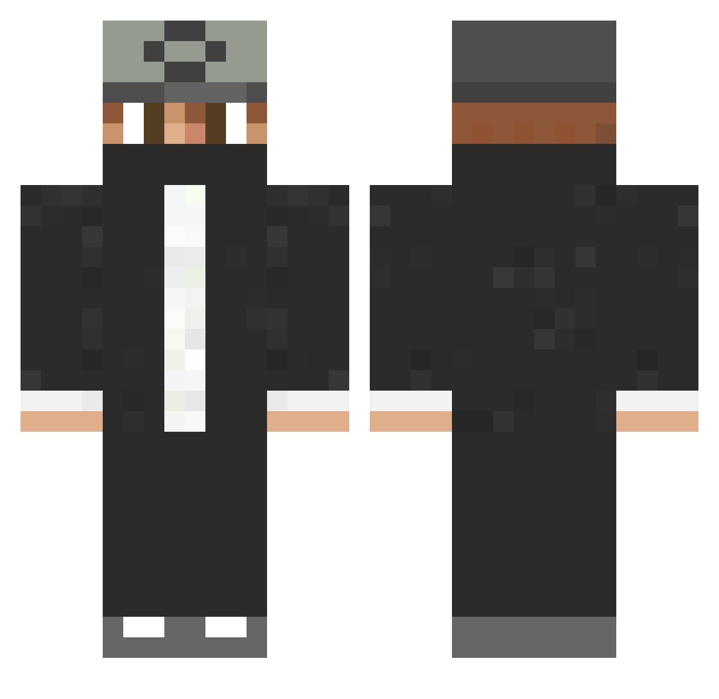 tobipunkt599 Minecraft skin, front and back view