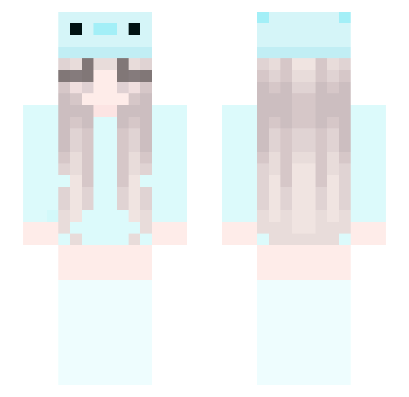 Doluxcorso Minecraft skin, front and back view