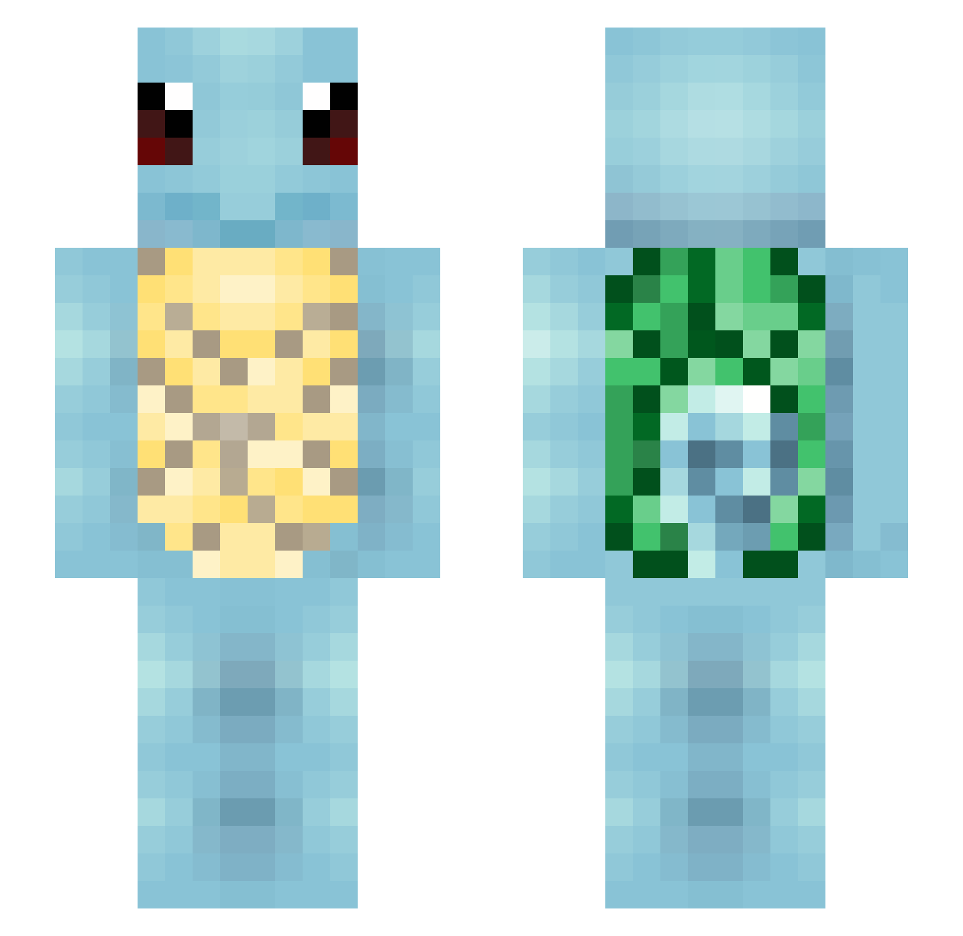 c1_o Minecraft skin, front and back view