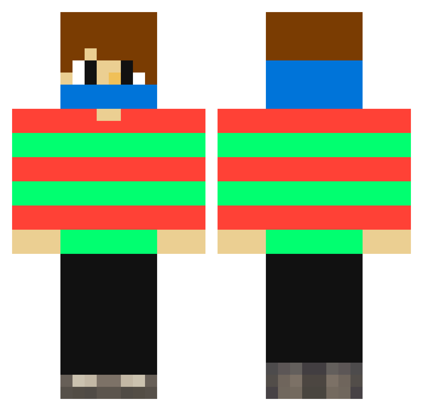 Twisterrr_ Minecraft skin, front and back view