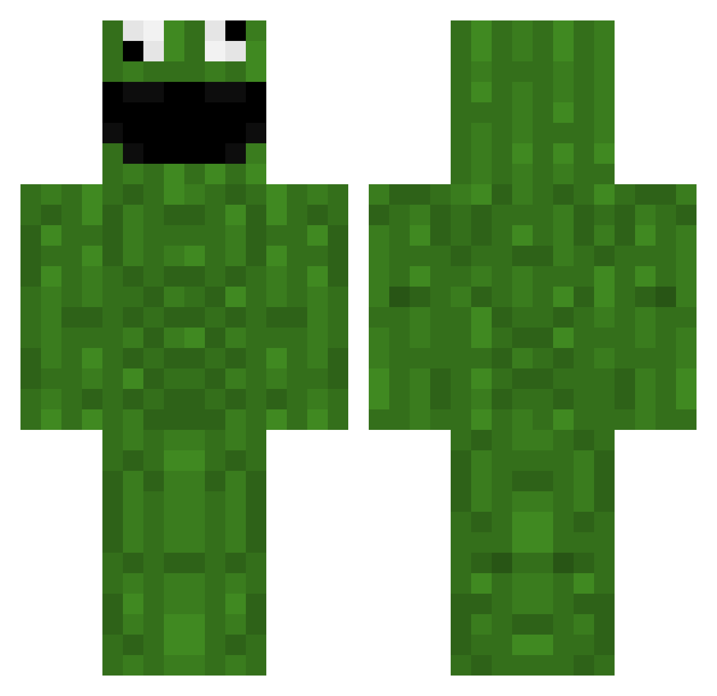 NoraSekki Minecraft skin, front and back view