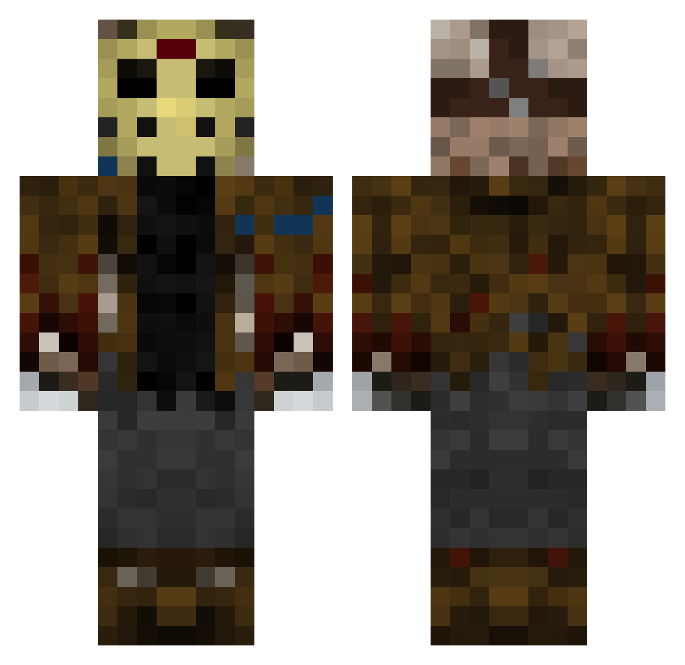 Sweeps_WRLD Minecraft skin, front and back view