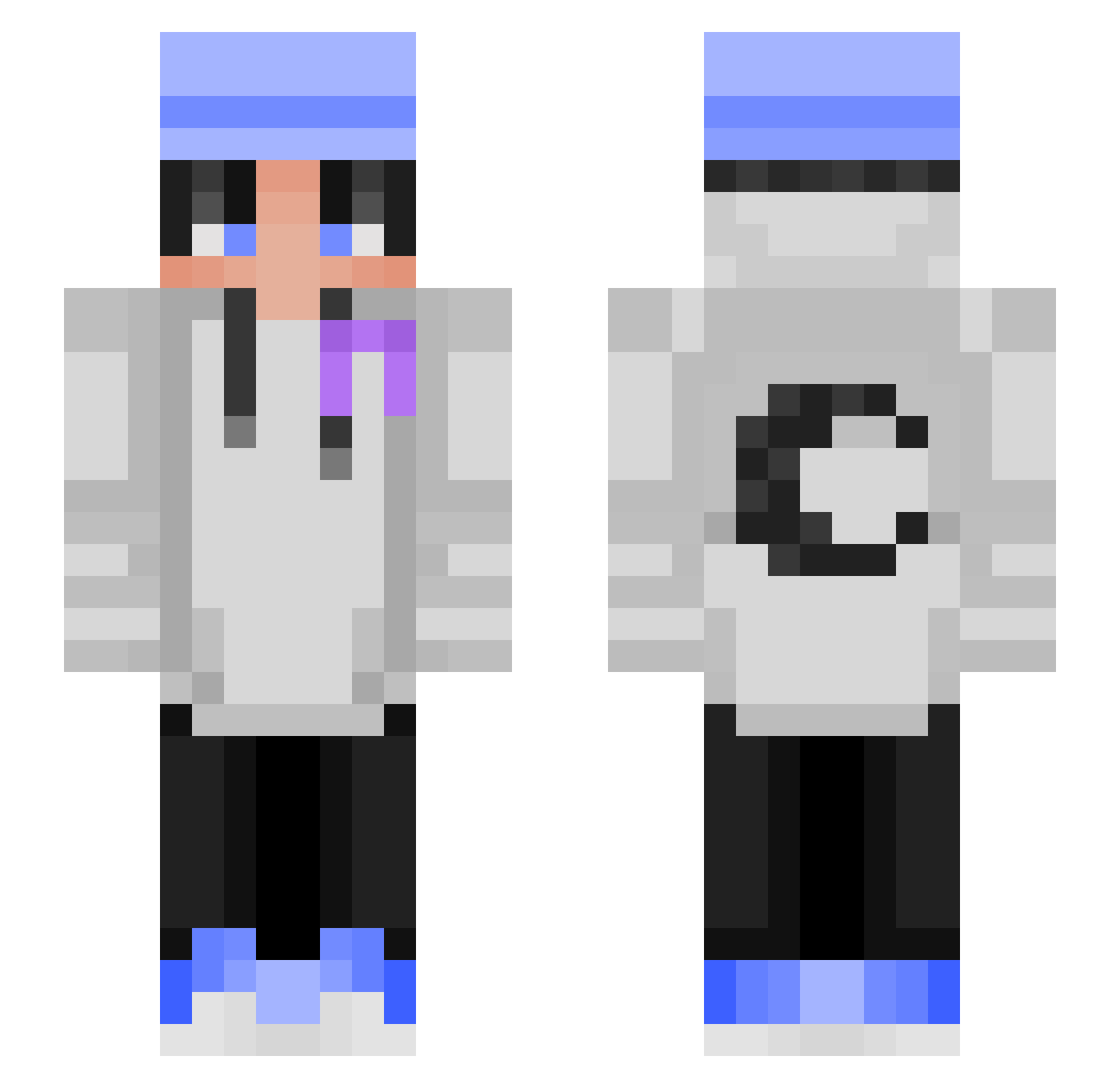 Specter_12 Minecraft skin, front and back view