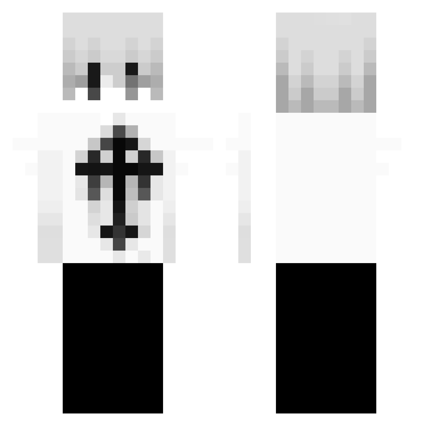 LovOnMaCute Minecraft skin, front and back view