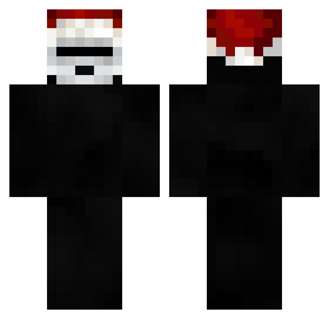 Olivehurst Minecraft skin, front and back view